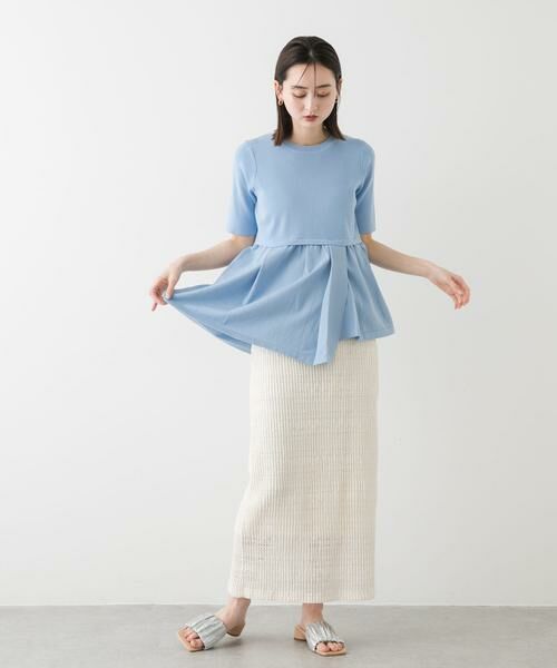 SENSE OF PLACE by URBAN RESEARCH / センスオブプレイス バイ アーバンリサーチ ニット・セーター | アシメペプラムセーター | 詳細6