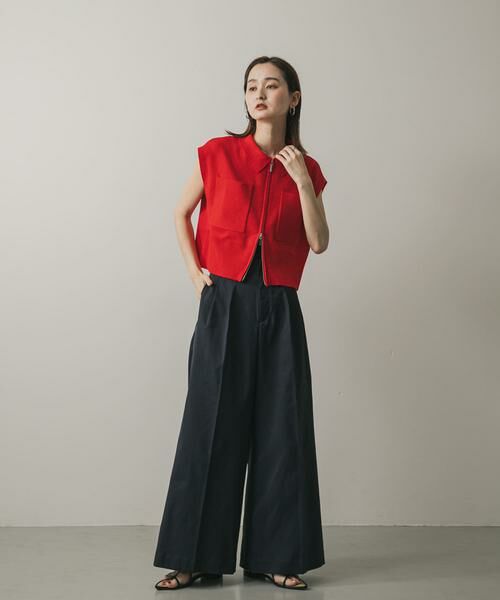 SENSE OF PLACE by URBAN RESEARCH / センスオブプレイス バイ アーバンリサーチ ニット・セーター | エリツキフロントZIPセーター | 詳細3