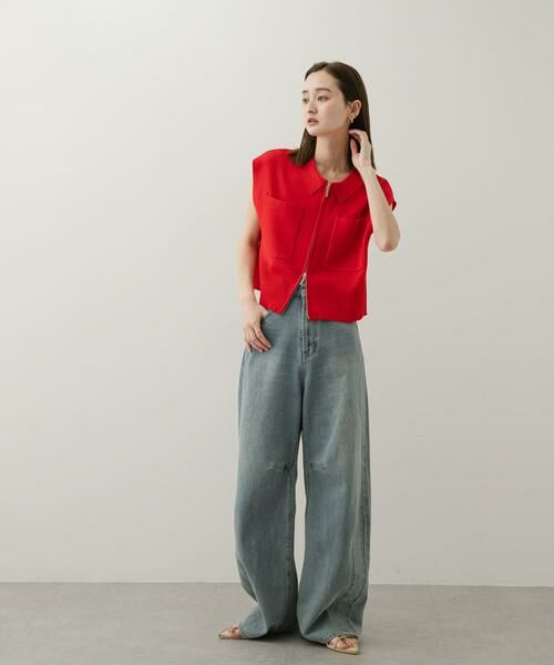 SENSE OF PLACE by URBAN RESEARCH / センスオブプレイス バイ アーバンリサーチ ニット・セーター | エリツキフロントZIPセーター | 詳細4