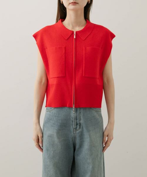 SENSE OF PLACE by URBAN RESEARCH / センスオブプレイス バイ アーバンリサーチ ニット・セーター | エリツキフロントZIPセーター | 詳細5