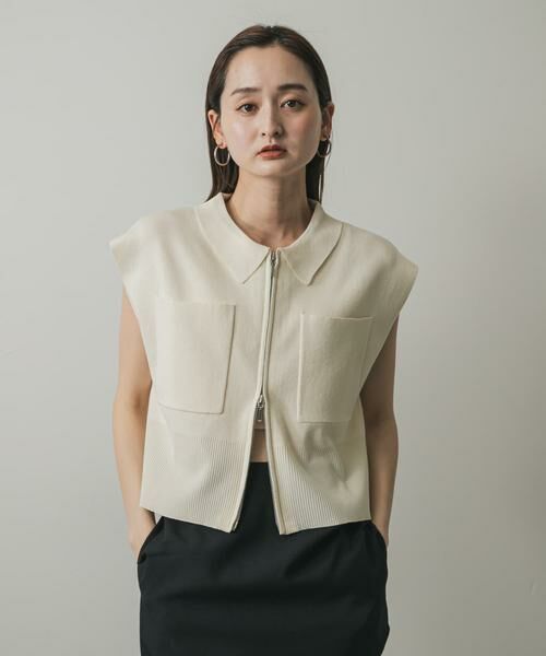 SENSE OF PLACE by URBAN RESEARCH / センスオブプレイス バイ アーバンリサーチ ニット・セーター | エリツキフロントZIPセーター | 詳細12