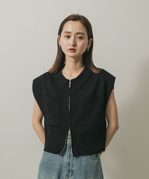 SENSE OF PLACE by URBAN RESEARCH / センスオブプレイス バイ アーバンリサーチ ニット・セーター | エリツキフロントZIPセーター | 詳細19