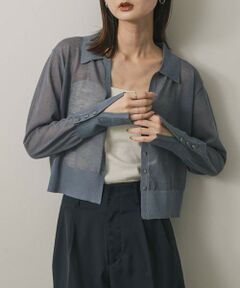 SENSE OF PLACE by URBAN RESEARCH / センスオブプレイス バイ アーバンリサーチ カーディガン・ボレロ | シアースキッパーカーディガン