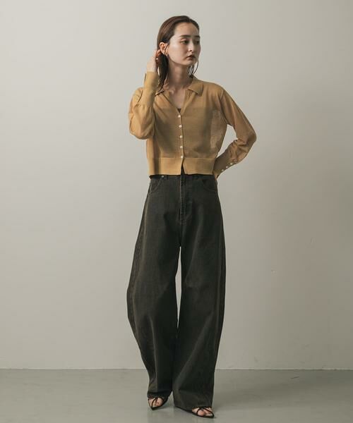 SENSE OF PLACE by URBAN RESEARCH / センスオブプレイス バイ アーバンリサーチ カーディガン・ボレロ | シアースキッパーカーディガン | 詳細3