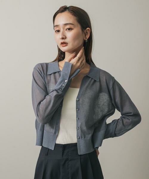 SENSE OF PLACE by URBAN RESEARCH / センスオブプレイス バイ アーバンリサーチ カーディガン・ボレロ | シアースキッパーカーディガン | 詳細7