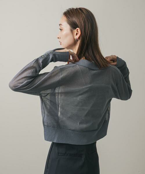 SENSE OF PLACE by URBAN RESEARCH / センスオブプレイス バイ アーバンリサーチ カーディガン・ボレロ | シアースキッパーカーディガン | 詳細8
