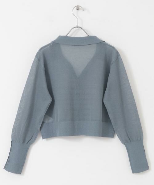 SENSE OF PLACE by URBAN RESEARCH / センスオブプレイス バイ アーバンリサーチ カーディガン・ボレロ | シアースキッパーカーディガン | 詳細13