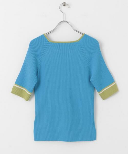 SENSE OF PLACE by URBAN RESEARCH / センスオブプレイス バイ アーバンリサーチ ニット・セーター | スクエアネックバイカラーコンパクトセーター | 詳細10