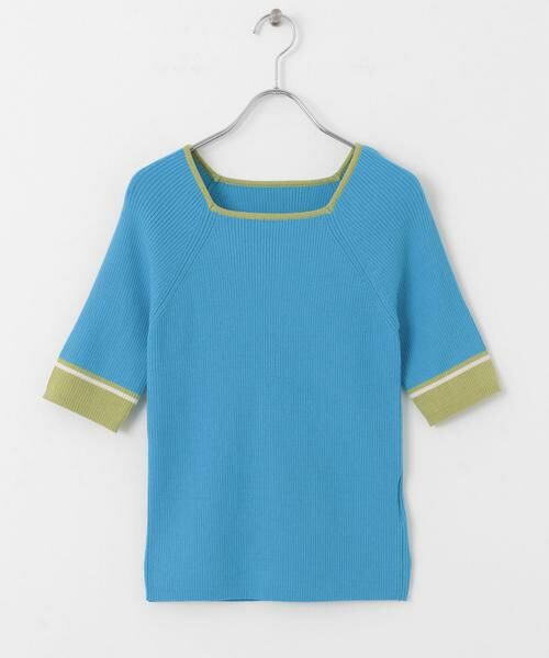 SENSE OF PLACE by URBAN RESEARCH / センスオブプレイス バイ アーバンリサーチ ニット・セーター | スクエアネックバイカラーコンパクトセーター | 詳細8