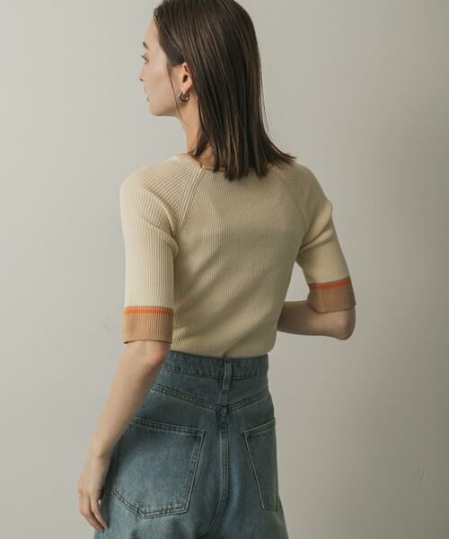 SENSE OF PLACE by URBAN RESEARCH / センスオブプレイス バイ アーバンリサーチ ニット・セーター | スクエアネックバイカラーコンパクトセーター | 詳細15