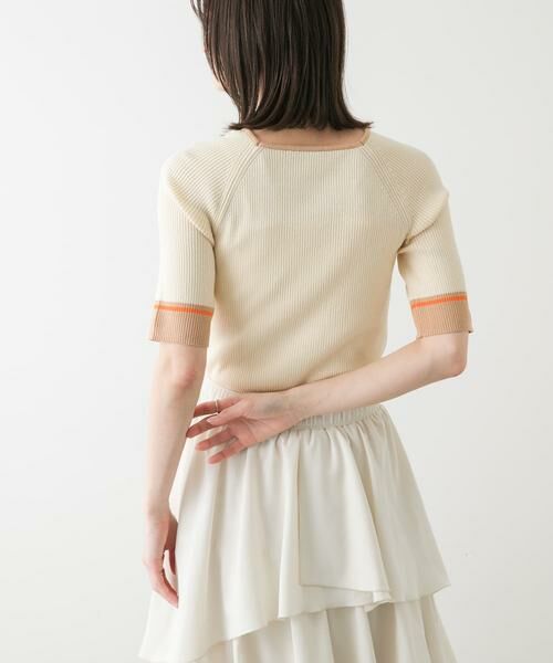 SENSE OF PLACE by URBAN RESEARCH / センスオブプレイス バイ アーバンリサーチ ニット・セーター | スクエアネックバイカラーコンパクトセーター | 詳細18