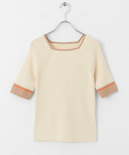 SENSE OF PLACE by URBAN RESEARCH / センスオブプレイス バイ アーバンリサーチ ニット・セーター | スクエアネックバイカラーコンパクトセーター | 詳細21