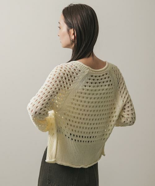 SENSE OF PLACE by URBAN RESEARCH / センスオブプレイス バイ アーバンリサーチ カーディガン・ボレロ | スパンコールメッシュカーディガン | 詳細20