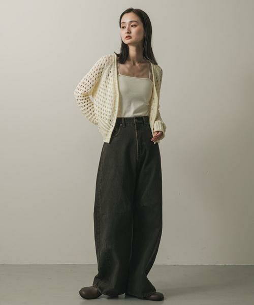 SENSE OF PLACE by URBAN RESEARCH / センスオブプレイス バイ アーバンリサーチ カーディガン・ボレロ | スパンコールメッシュカーディガン | 詳細21