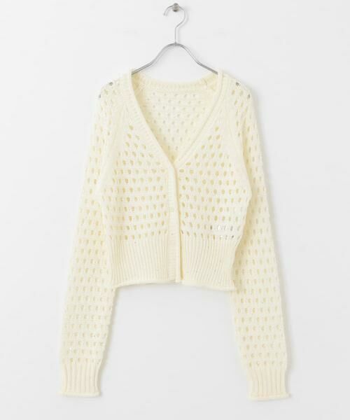 SENSE OF PLACE by URBAN RESEARCH / センスオブプレイス バイ アーバンリサーチ カーディガン・ボレロ | スパンコールメッシュカーディガン | 詳細26