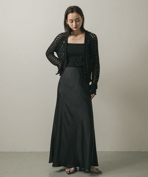 SENSE OF PLACE by URBAN RESEARCH / センスオブプレイス バイ アーバンリサーチ カーディガン・ボレロ | スパンコールメッシュカーディガン | 詳細30