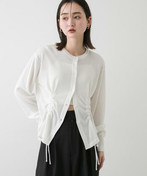 SENSE OF PLACE by URBAN RESEARCH / センスオブプレイス バイ アーバンリサーチ カーディガン・ボレロ | ドロストシャーリングカーディガン | 詳細1