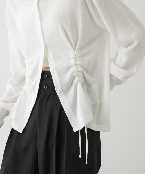 SENSE OF PLACE by URBAN RESEARCH / センスオブプレイス バイ アーバンリサーチ カーディガン・ボレロ | ドロストシャーリングカーディガン | 詳細2