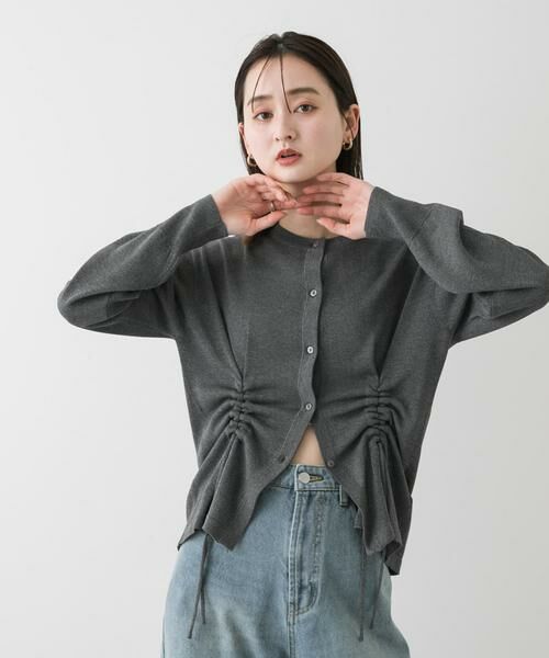 SENSE OF PLACE by URBAN RESEARCH / センスオブプレイス バイ アーバンリサーチ カーディガン・ボレロ | ドロストシャーリングカーディガン | 詳細13