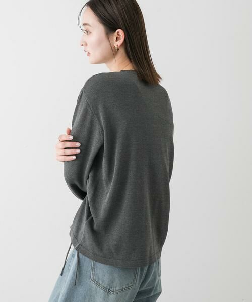 SENSE OF PLACE by URBAN RESEARCH / センスオブプレイス バイ アーバンリサーチ カーディガン・ボレロ | ドロストシャーリングカーディガン | 詳細14