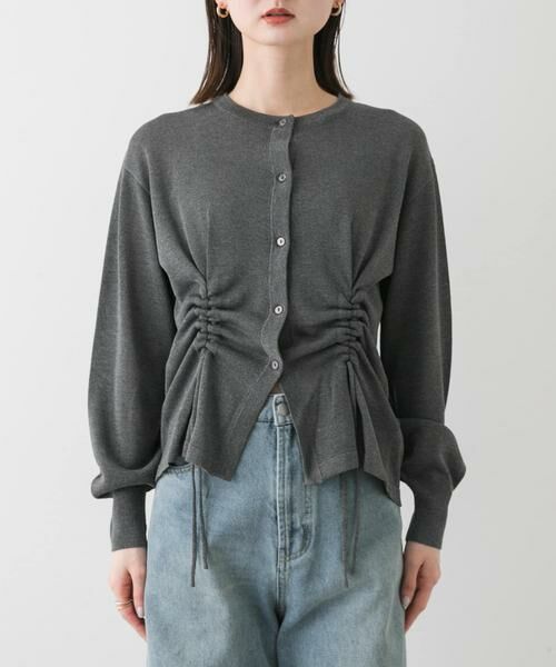 SENSE OF PLACE by URBAN RESEARCH / センスオブプレイス バイ アーバンリサーチ カーディガン・ボレロ | ドロストシャーリングカーディガン | 詳細18