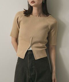 SENSE OF PLACE by URBAN RESEARCH / センスオブプレイス バイ アーバンリサーチ ニット・セーター | 2WAYボートネックZIPセーター