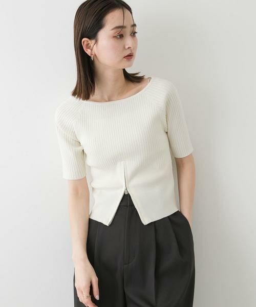 SENSE OF PLACE by URBAN RESEARCH / センスオブプレイス バイ アーバンリサーチ ニット・セーター | 2WAYボートネックZIPセーター | 詳細2