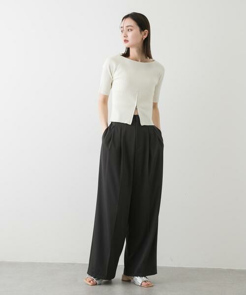 SENSE OF PLACE by URBAN RESEARCH / センスオブプレイス バイ アーバンリサーチ ニット・セーター | 2WAYボートネックZIPセーター | 詳細4