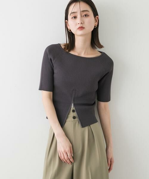 SENSE OF PLACE by URBAN RESEARCH / センスオブプレイス バイ アーバンリサーチ ニット・セーター | 2WAYボートネックZIPセーター | 詳細10