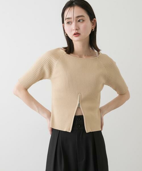 SENSE OF PLACE by URBAN RESEARCH / センスオブプレイス バイ アーバンリサーチ ニット・セーター | 2WAYボートネックZIPセーター | 詳細20