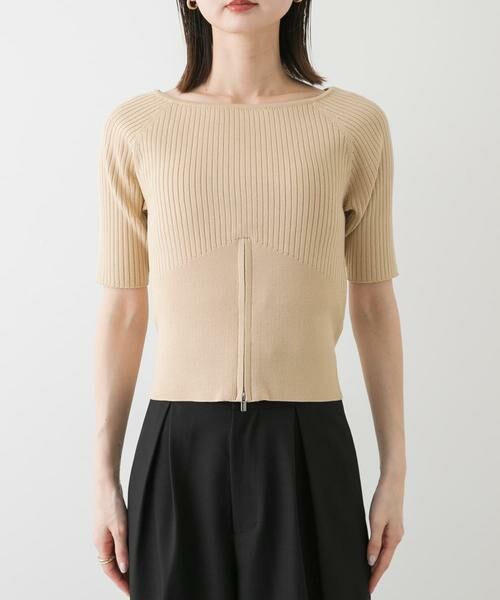 SENSE OF PLACE by URBAN RESEARCH / センスオブプレイス バイ アーバンリサーチ ニット・セーター | 2WAYボートネックZIPセーター | 詳細24