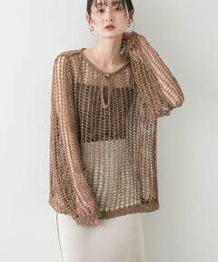 SENSE OF PLACE by URBAN RESEARCH / センスオブプレイス バイ アーバンリサーチ ニット・セーター | キーネックメッシュニット