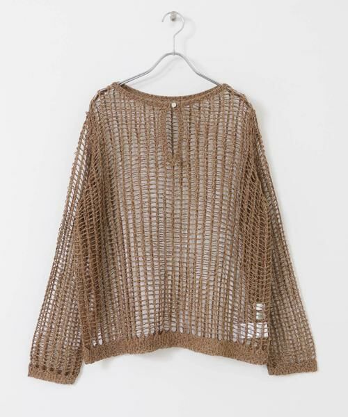 SENSE OF PLACE by URBAN RESEARCH / センスオブプレイス バイ アーバンリサーチ ニット・セーター | キーネックメッシュニット | 詳細7