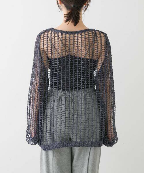 SENSE OF PLACE by URBAN RESEARCH / センスオブプレイス バイ アーバンリサーチ ニット・セーター | キーネックメッシュニット | 詳細19