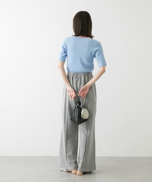 SENSE OF PLACE by URBAN RESEARCH / センスオブプレイス バイ アーバンリサーチ ニット・セーター | 『一部WEB限定カラー』アシメネックハーフスリーブセーター | 詳細5