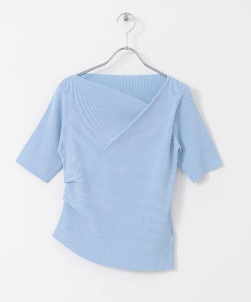 SENSE OF PLACE by URBAN RESEARCH / センスオブプレイス バイ アーバンリサーチ ニット・セーター | 『一部WEB限定カラー』アシメネックハーフスリーブセーター | 詳細8