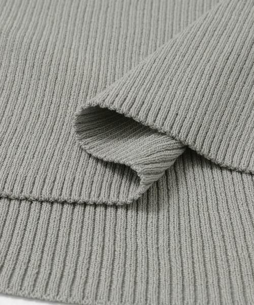 SENSE OF PLACE by URBAN RESEARCH / センスオブプレイス バイ アーバンリサーチ ニット・セーター | 『一部WEB限定カラー』アシメネックハーフスリーブセーター | 詳細25