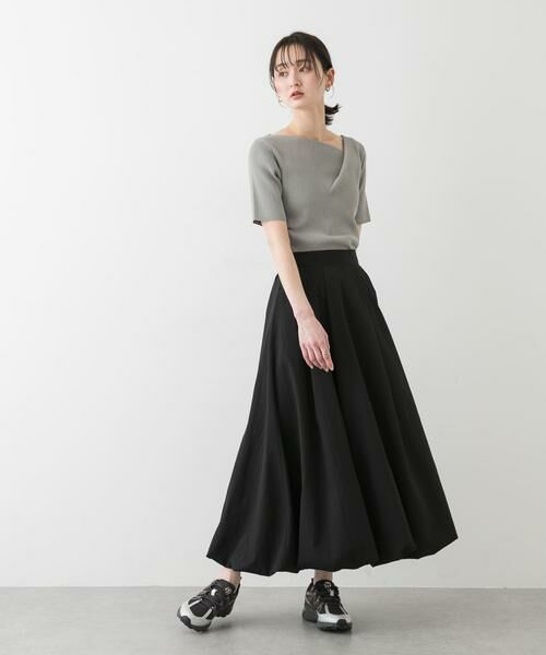 SENSE OF PLACE by URBAN RESEARCH / センスオブプレイス バイ アーバンリサーチ ニット・セーター | 『一部WEB限定カラー』アシメネックハーフスリーブセーター | 詳細20