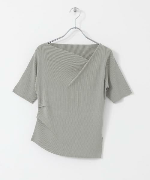 SENSE OF PLACE by URBAN RESEARCH / センスオブプレイス バイ アーバンリサーチ ニット・セーター | 『一部WEB限定カラー』アシメネックハーフスリーブセーター | 詳細22