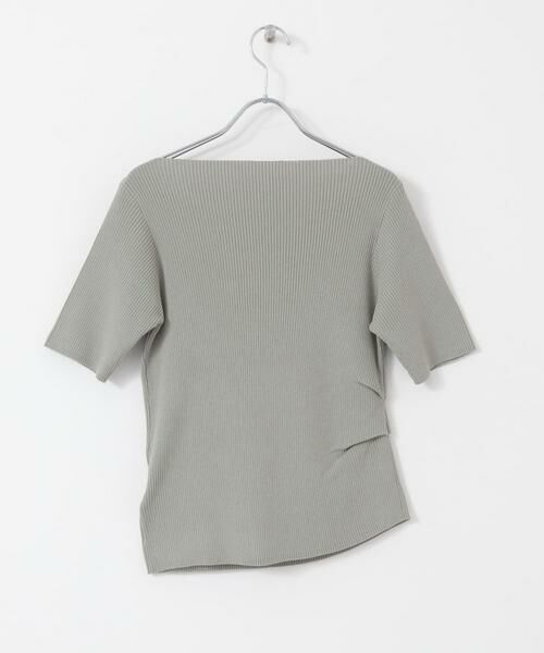 SENSE OF PLACE by URBAN RESEARCH / センスオブプレイス バイ アーバンリサーチ ニット・セーター | 『一部WEB限定カラー』アシメネックハーフスリーブセーター | 詳細24