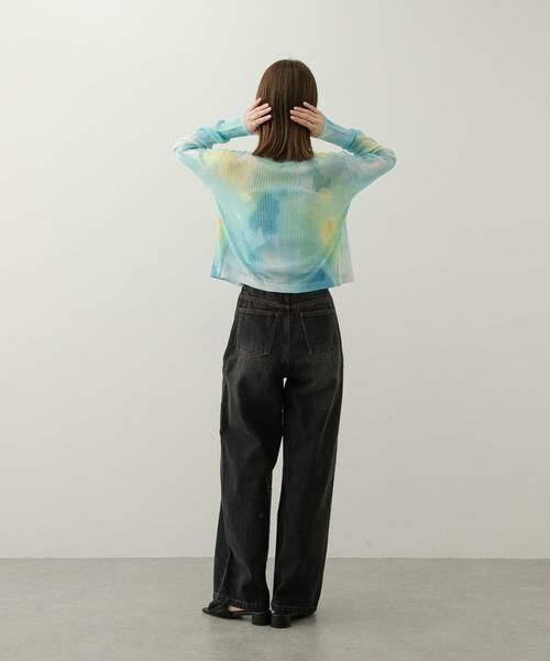 SENSE OF PLACE by URBAN RESEARCH / センスオブプレイス バイ アーバンリサーチ カーディガン・ボレロ | シアープリントクロップドカーディガン | 詳細4