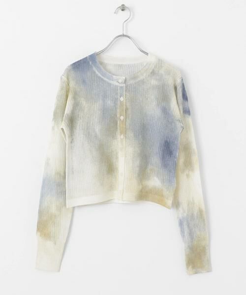 SENSE OF PLACE by URBAN RESEARCH / センスオブプレイス バイ アーバンリサーチ カーディガン・ボレロ | シアープリントクロップドカーディガン | 詳細16