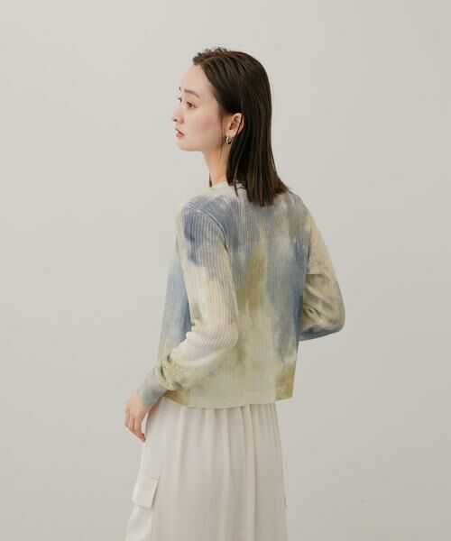 SENSE OF PLACE by URBAN RESEARCH / センスオブプレイス バイ アーバンリサーチ カーディガン・ボレロ | シアープリントクロップドカーディガン | 詳細9