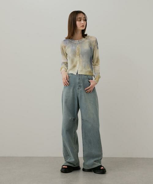 SENSE OF PLACE by URBAN RESEARCH / センスオブプレイス バイ アーバンリサーチ カーディガン・ボレロ | シアープリントクロップドカーディガン | 詳細12