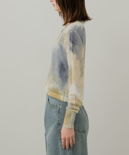 SENSE OF PLACE by URBAN RESEARCH / センスオブプレイス バイ アーバンリサーチ カーディガン・ボレロ | シアープリントクロップドカーディガン | 詳細14