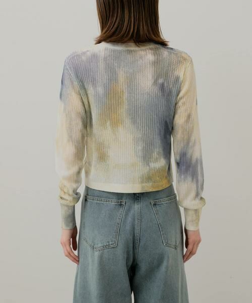 SENSE OF PLACE by URBAN RESEARCH / センスオブプレイス バイ アーバンリサーチ カーディガン・ボレロ | シアープリントクロップドカーディガン | 詳細15