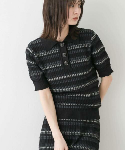 SENSE OF PLACE by URBAN RESEARCH / センスオブプレイス バイ アーバンリサーチ ニット・セーター | マルチボーダーエリツキトップ | 詳細10