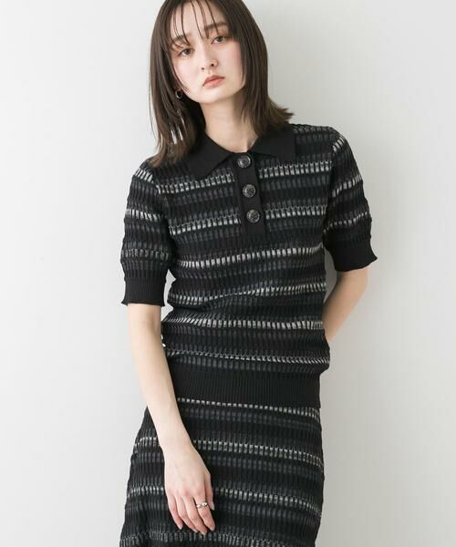 SENSE OF PLACE by URBAN RESEARCH / センスオブプレイス バイ アーバンリサーチ ニット・セーター | マルチボーダーエリツキトップ | 詳細11