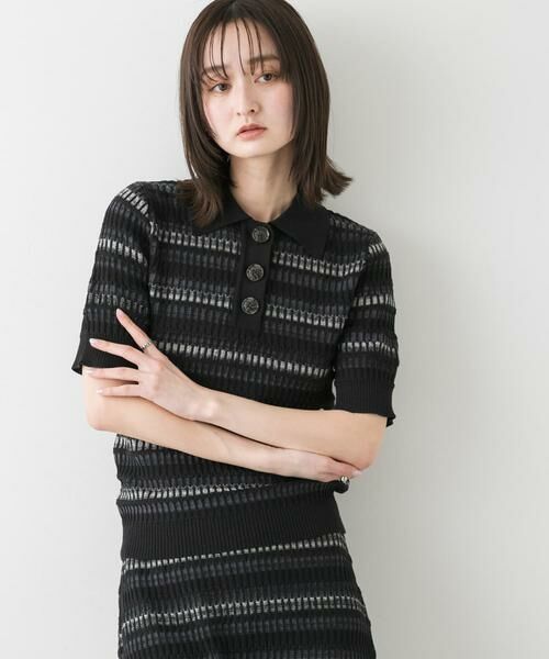 SENSE OF PLACE by URBAN RESEARCH / センスオブプレイス バイ アーバンリサーチ ニット・セーター | マルチボーダーエリツキトップ | 詳細12