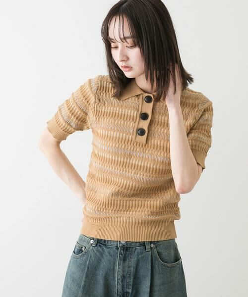 SENSE OF PLACE by URBAN RESEARCH / センスオブプレイス バイ アーバンリサーチ ニット・セーター | マルチボーダーエリツキトップ | 詳細24